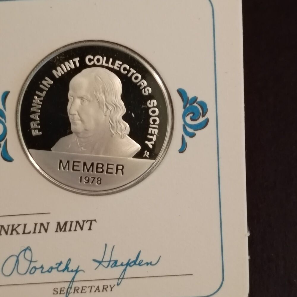 Franklin Mint Sterling Silver Member Medallion